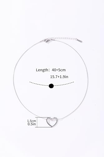Heart Pendant Necklace – Dainty & Minimalist Style for Daily Wear - style: Everyday/Casual