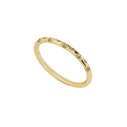 Mint & Lily Constellation Birthstone Ring | 18K Gold Plated Stainless Steel w/ Cubic Zirconia, Zodiac Star Ring, Tarnish-Resistant, Birthday Jewelry Gift for Her - color: August Peridot, size: 6