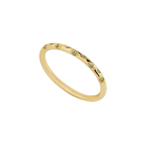 Mint & Lily Constellation Birthstone Ring | 18K Gold Plated Stainless Steel w/ Cubic Zirconia, Zodiac Star Ring, Tarnish-Resistant, Birthday Jewelry Gift for Her - color: August Peridot, size: 8