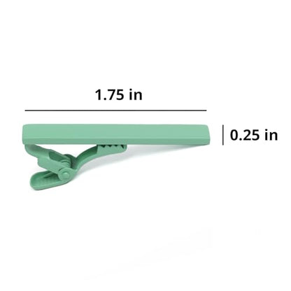 tiemart Tie Bar - style: Seafoam