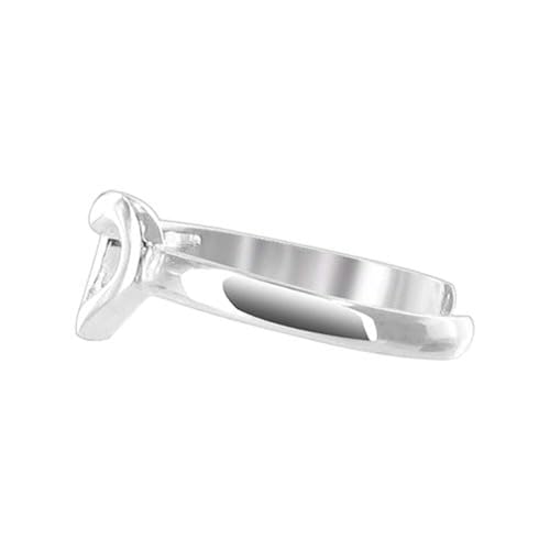 Gem Avenue 925 Sterling Silver Toe Rings Collections – Beach, Celtic, Heart, Dolphin, Flower & More Designs for Women – Elegant Adjustable Summer Jewelry - style: Style 13