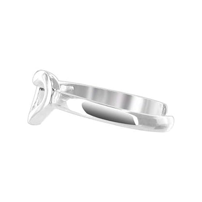 Gem Avenue 925 Sterling Silver Toe Rings Collections – Beach, Celtic, Heart, Dolphin, Flower & More Designs for Women – Elegant Adjustable Summer Jewelry - style: Style 13