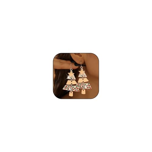 Bow Earrings Red Earrings for Women Dangle Cute Earrings Red Stuff Jewelry Outfits Accessories Gifts for Girls - color: D1:color christmas tree earrings