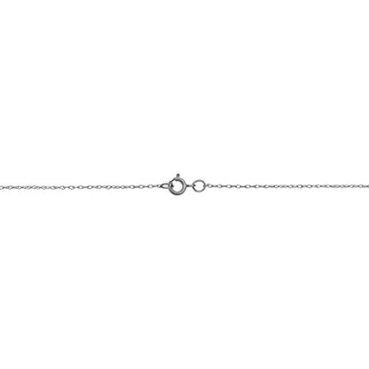 Kooljewelry Womens Classic Rope Chain - 14k White Gold Barely-There Necklace Thin Lightweight - size: 18 inch, style: 0.7 mm wide