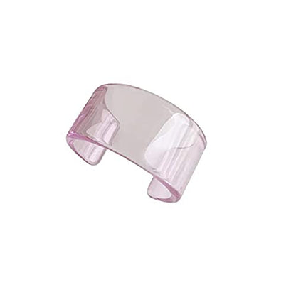 Colorful Acrylic Resin Geometric Simple Open Bracelet Candy Color Chunky Transparent Wide Cuff Bangle for Women Retro Irregular Resin Wristbands Bracelet Statement Jewelry Gift - style: style 5