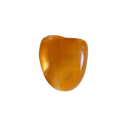 Kokoma Resin Statement Ring for Women Chunky Oval Dome Ring | Geometric Rings, Stackable Accessory, Fashion Jewelry, Daily Wear - color: Orange