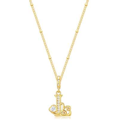 TIZU Initial Necklaces for Women - Dainty 14K Gold Plated Letter Pendant Trendy Personalized Initial A-Z Necklaces Jewelry Gift - color: Gold-L