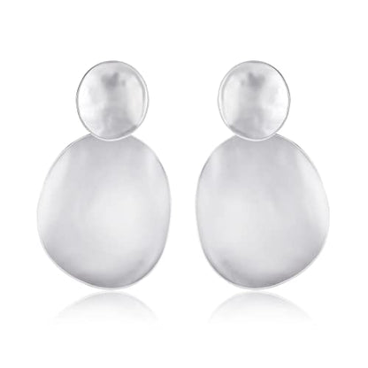 Women's Statement Clip-On Earrings Hypoallergenic Lightweight Clip Earrings - color: oval