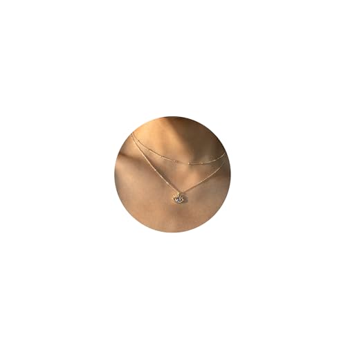 Layered Necklaces for Women - 14K Dainty Gold Plated Layering Chokers Necklaces Set Multilayer Delicate Necklace Trendy Adjustable Long Layered Necklaces for Women - style: 25 Evil Eye Necklace