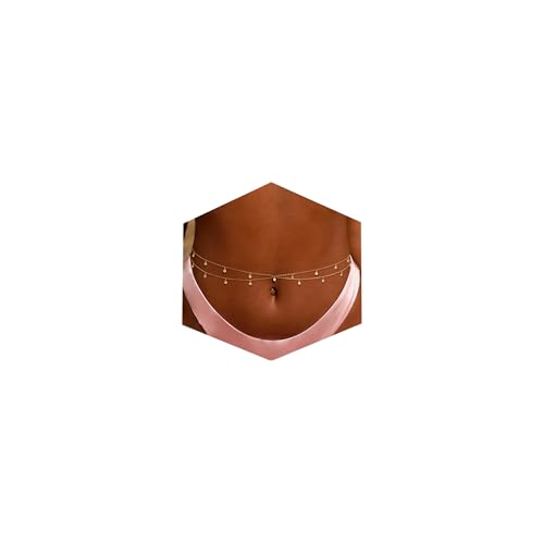 Longita Belly Chain Gold Silver Waist Chain for Women Waist Stomach Jewelry Women Belly Chains for Dress Rhinestone Sexy Body Chains Bikini Beach Vacation non Tarnish Waterproof Adjustable Plus Size - color: A1- layered Rhinestone - gold