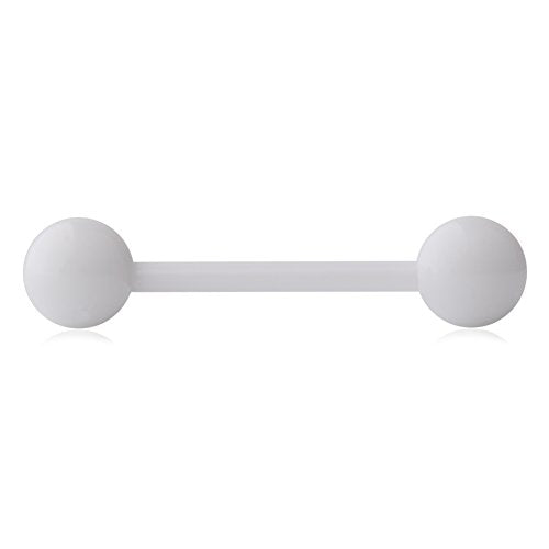 14G 16mm Acrylic Nipple Tongue Barbell Ring Body Piercing Jewelry Retainer 2-6PCS - color: 6PCS - Mix Color 3#