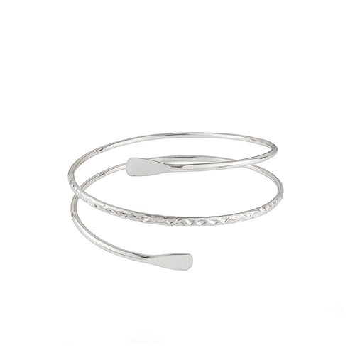 GIGB PBDK Minimalist Layered Upper Arm Cuff for Women,Adjustable Gold Plated Geometric Statement Open Arm Bangle,Trendy Arm Bracelet Jewelry Accessories Gifts