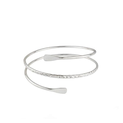 GIGB PBDK Minimalist Layered Upper Arm Cuff for Women,Adjustable Gold Plated Geometric Statement Open Arm Bangle,Trendy Arm Bracelet Jewelry Accessories Gifts