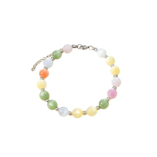 COLORFUL BLING Dopamine UV Reactive Color Changing Resin Beaded Anklet for Women Boho Starfish Seashell Turtle Dolphin Charm Foot Chain Summer Beach Vacation Jewelry - style: style 1
