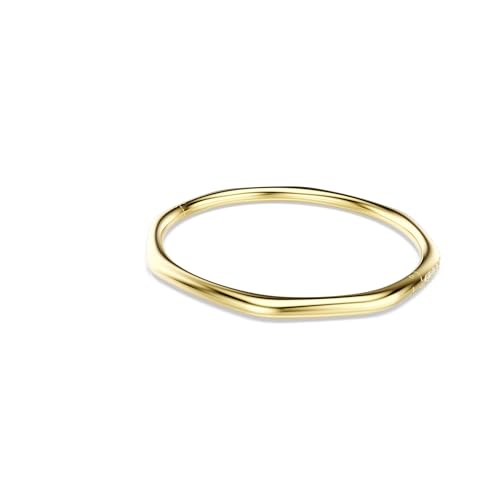 Swarovski Dextera bangle, Octagon shape, Round cut, White, Gold-tone plated