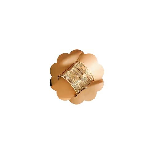 CJIAYUJEW Chunky Gold Cuff Bracelets for Women Exaggerated Geometric Leaf Open Wide Bracelets Trendy Retro Adjustable Party Jewelry Accessaries - color: crystal