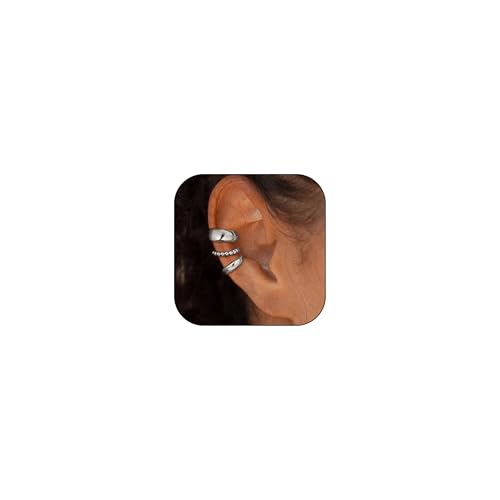 Ear Cuff Earrings for Women Chunky Ear Cuffs Non Piercing | Clip on cartilage earrings helix fake earrings jewelry trendy stuff christmas gift stocking stuffers - color: K