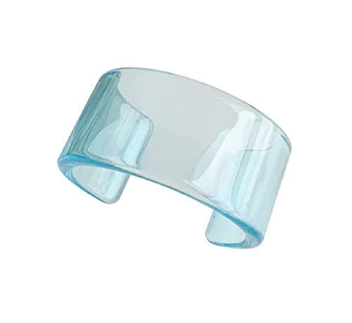 Colorful Acrylic Resin Geometric Simple Open Bracelet Candy Color Chunky Transparent Wide Cuff Bangle for Women Retro Irregular Resin Wristbands Bracelet Statement Jewelry Gift - style: style 1