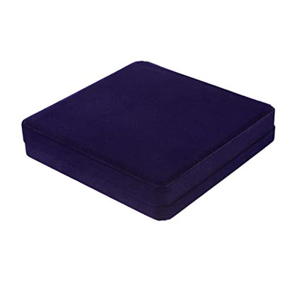 LETURE Velvet Jewelry Set Box, Velvet Gift Box for Bracelet Necklace Earring Ring (Blue) - color: Blue