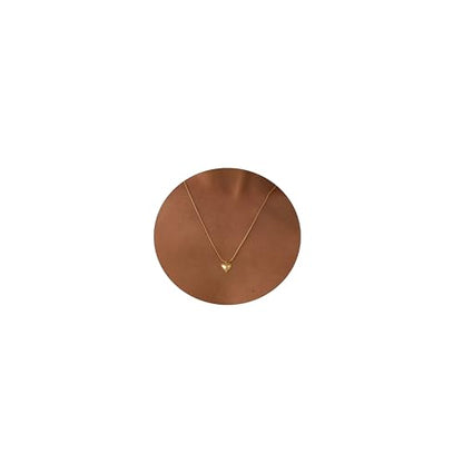 Dainty Heart Necklace for Women, 14k Gold Plated/Rose Gold/Silver Tiny Cute Heart Pendant Necklace Minimalist Choker CZ Necklace Jewelry Gifts for Women - style: Herringbone Heart