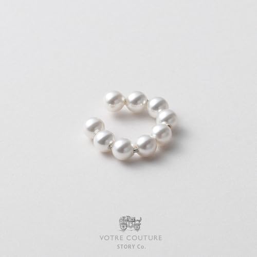 Pearl Ear Cuff Earrings for Women | Premium Quality, Perfected in Japan | 10-Year Brand Warranty