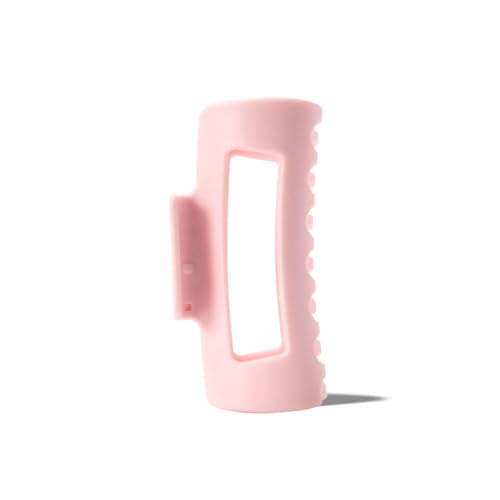 Mello Medium Hair Clip - Flexible Comfort Hair Claw for Women, Strong Hold for Thick & Thin Hair Styling, Durable Material, Matte Non-Slip Finish, Made in Korea, Patent Pending (Pink, Medium) - color: Pink