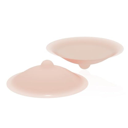 Reusable Nipple Covers with Piercing-Like Jewelry, Invisible Silicone Pasties for Women Nipple Covers for Party - color: Large Nipple
