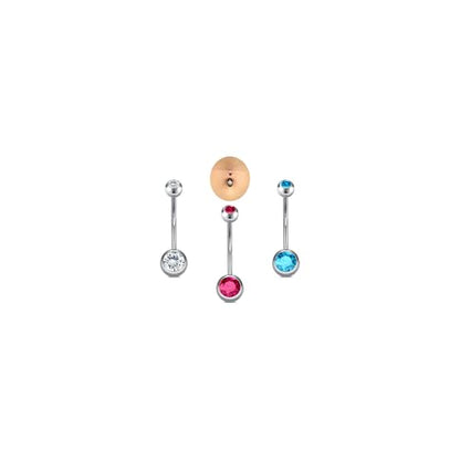 DJCIW 14G Belly Button Rings for Women,316L Stainless Steel Navel Barbell with Cubic Zirconia-7 Sizes 6mm 8mm 10mm 12mm 14mm 16mm 18mm,Petite Belly Piercing Jewelry - size: 14G=1.6*18mm