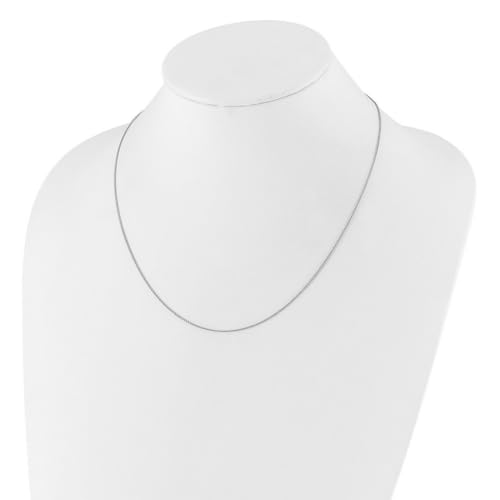 JewelryWeb 0.95mm 925 Sterling Silver Polished Lobster Claw Closure Adjustable Rolo Chain Necklace Chain Necklace for Women and Men - size: 30 inches