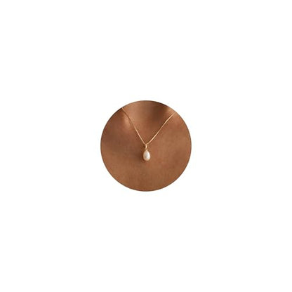 Plenky Pearl Necklaces for Women-14k Gold Plated Layered-Single Pearl Necklace Simple Pearl Choker Necklaces for Women Trendy Cute Gold Necklace Jewelry for Women Gifts - style: Pearls Drop Necklace