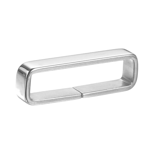 HARFINGTON Metal Watch Band Loops Replacement Watch Strap Holder Retainer Stainless Steel Wristwatch Strap - size: 20mm