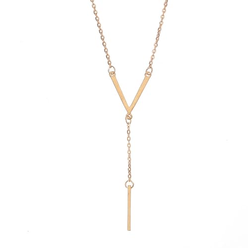 Disc Bar Pendant Layering Necklace for Women,Stainless Steel Layered Chain Choker Simple Trendy Everyday Jewelry