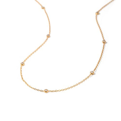 Unisex Celestial Gold Pendant Necklaces, Sun/Moon/Star/Angle Celestial Elements Unisex Choker Gold Lover Chains for Men and Women Jewelry - color: Layer - Gold Chain #1