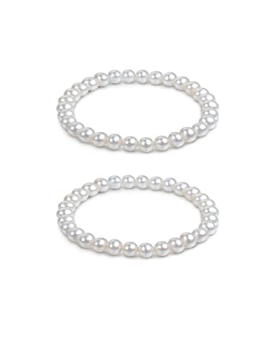 Pearl Elastic Bracelet, Beaded Faux Pearl Accessories for Wedding, Bridal Party, Bridesmaid, Prom (2)