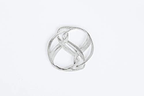 Handmade Pewter Scarf Rings and Slides - Metal Clip for Women Scarves - American Made - style: Infinity Scarf Ring