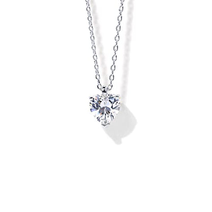 PAVOI 14K Gold Plated Cubic Zirconia Diamond Pendant Necklace for Women | Adjustable Slider - style: Heart