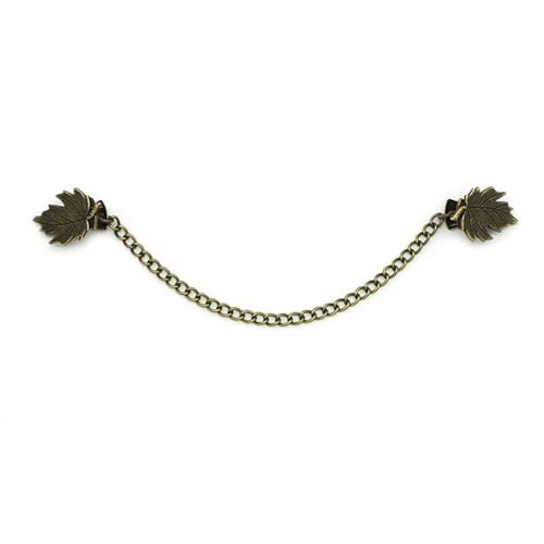 Vintage Sweater Clips 30pcs Vintage Sweater Shawl Chain Clips Men's Cardigan Collar Shirt Dresses Brooch for Women Girls Gifts - color: B