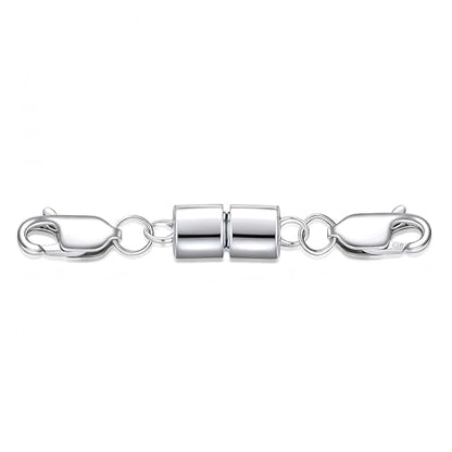 925 Sterling Silver Lobster Clasp for DIY Necklace Bracelet Jewelry Making, Double Spring Clasp with Closed Jump Rings, Necklace Extender Clasp Connector Bracelet Extension (Style 21) - style: Style 21