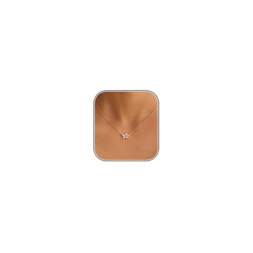 Pearl Necklaces for Women,Dainty Gold Pendant Necklaces Waterproof Jewelry | 14K Gold Plated Pearl Necklaces,Dainty Elegant Wedding Necklace,Small Cute Adjustable Minimalist Necklace,Non Tarnish Jewelry - color: GOLD-14
