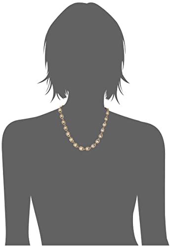 Anne Klein Women's Pearl Collar Necklace, Statement Fashion Jewelry with Pearl Accents and Adjustable Extender for Everyday and Dress Wear - color: Gold Tone Pearl