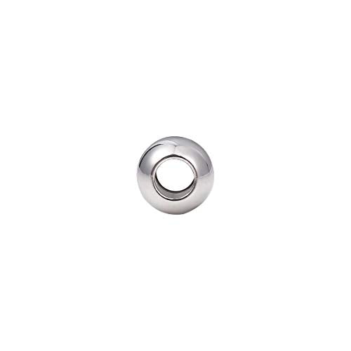 Stainless Steel Spacer Beads 10x8mm Round Loose Charm Caps Beads for DIY Jewelry Making 20pcs with 4.5mm Hole - color: 10x8mm 4.5mm
