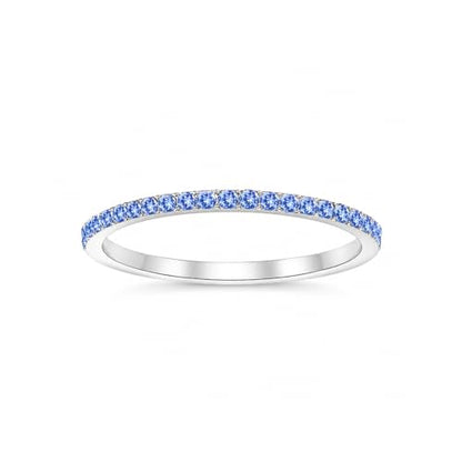 Birthstone Rings For Women, Silver Stackable Cubic Zirconia Stainless Steel Birth Stone Ring To My Daughter/Mom Birthday Unique Gifts Jewelry - color: 03-Silver-March