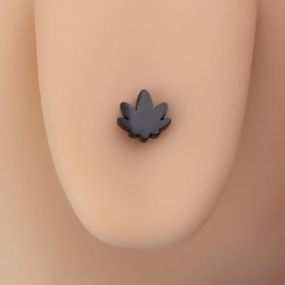 4Pcs 14G Stainless Steel Tongue Rings for Women Simple Heart Star Maple Leaf Tongue Ring Straight Bar Tongue Barbell Hypoallergenic Tongue Piercing Jewelry - style: Maple Leaf