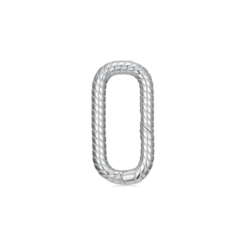 925 Sterling Silver Double Opening Lobster Clasp, Necklace Bracelet Anklet Jewelry Extender Clasp for DIY Jewelry Making (Style 9) - style: style 9