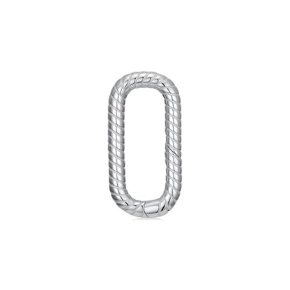 925 Sterling Silver Double Opening Lobster Clasp, Necklace Bracelet Anklet Jewelry Extender Clasp for DIY Jewelry Making (Style 9) - style: style 9