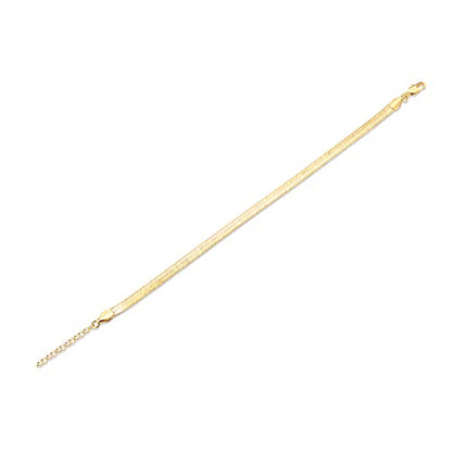 PAVOI 14K Gold Plated Chain Anklets for Women - Minimalist Link Chain Ankle Bracelet - Dainty Gold Anklets for Women - Trendy Summer Beach Jewelry Gifts - Snake, Figaro, Mariner, Paperclip, Beaded - style: Snake-L