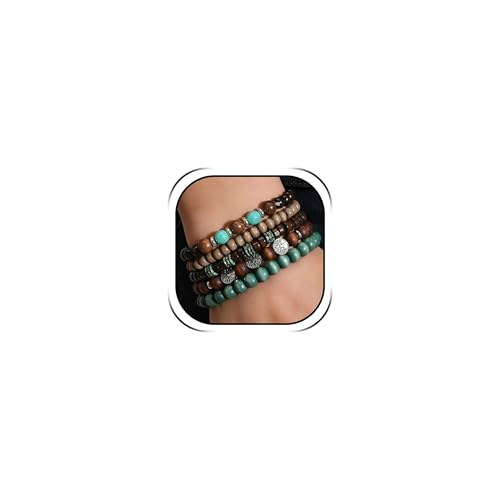 Long tiantian Boho Bracelets for Women Stackable Wooden Bracelet Western Beaded Bracelet Stack Boho Fashion Trendy Jewelry Gifts - color: A3:boho bracelets