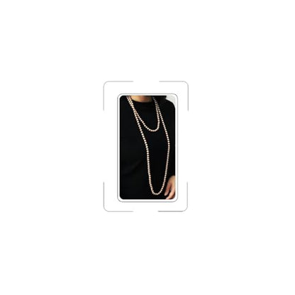 Pearl Necklaces for Women 60'' 70" Long Pearl Necklace 15.75'' Pearl Choker Necklace Chunky Bead Layered Faux Pearl Dangle Wedding Bridal 1920s Gatsby Christmas Costume Jewelry Gifts - color: Champagne-70”