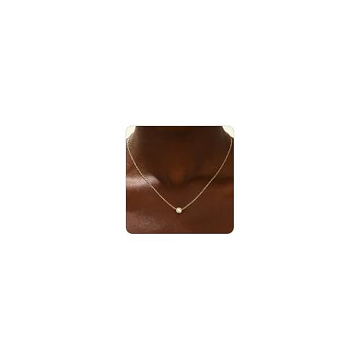 Cubic Zirconia Necklaces for Women 18K Gold Plated Tear drop Necklace Dainty Layered CZ Lariat Diamond Necklace - color: Bezel CZ-Gold