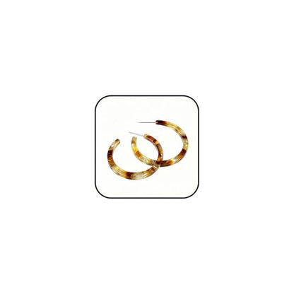 Resin Hoop Earrings for Women Lightweight Big Tortoise Shell Earrings Chunky Acrylic Earrings Hypoallergenic Mottled Statement Fashion Jewelry Gifts - color: A